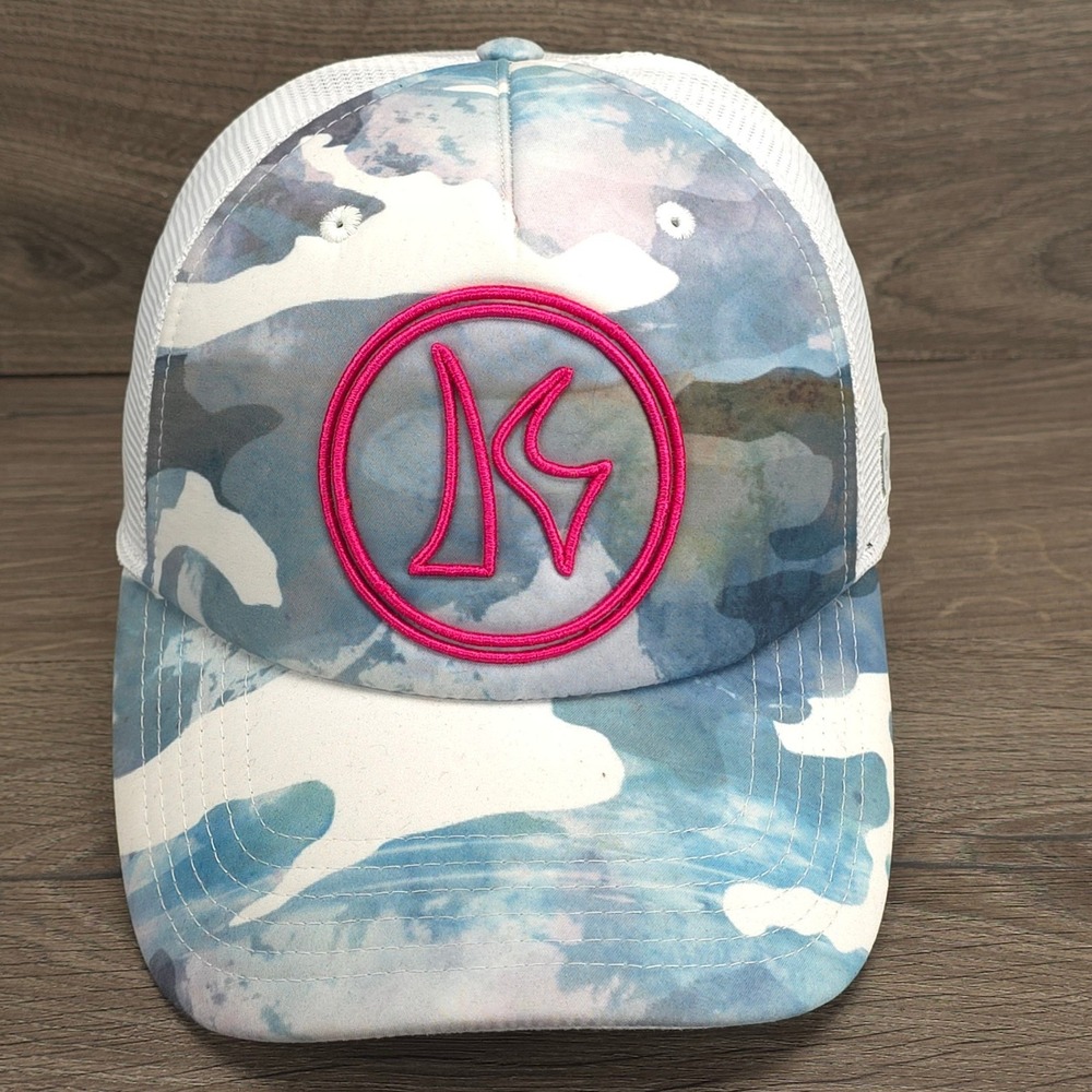 Killik Hat Cap Snap Back Blue Mens Camo Trucker Outdoor Hunting Fishing Logo